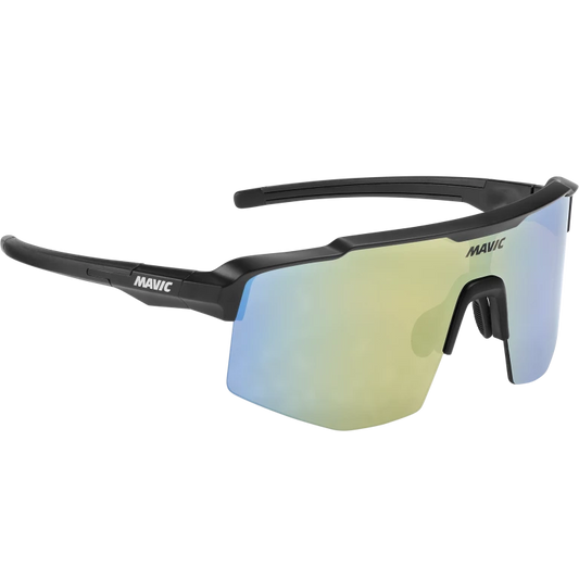 MAVIC MVS SHIELD Brille Schwarz Glas Gold/Blue