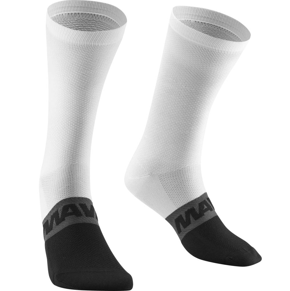 MAVIC ESSENTIAL HIGH Socken Weiß