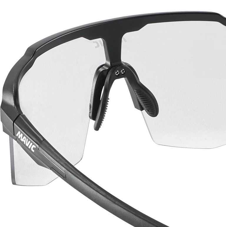 MAVIC MVS SHIELD Brille Schwarz Klares Glas