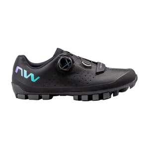 Damen-XC-/Gravel-MTB-Schuhe NORTHWAVE HAMMER PLUS Schwarz/Schillernd