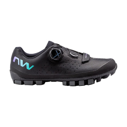 Damen-XC-/Gravel-MTB-Schuhe NORTHWAVE HAMMER PLUS Schwarz/Schillernd
