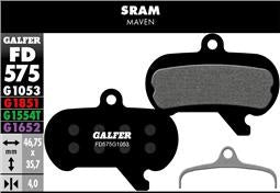 GALFER PERFORMANCE Semi-Metallic Bremsbeläge Sram Maven