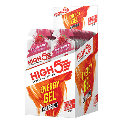 Gel Énergétique HIGH5 ENERGY GEL Caffeine (40g) Framboise