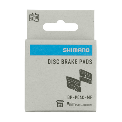 Plaquettes SHIMANO P04C-MF Métalliques ventilées – XTR M9220 / XT M8220