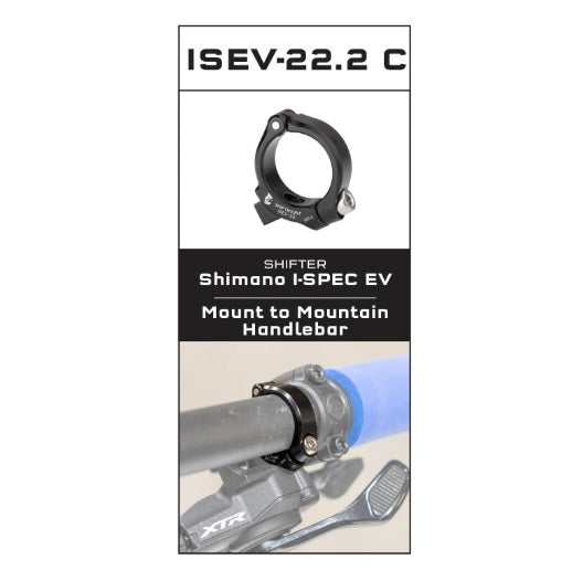 Adaptateur de Fixation WOLF TOOTH ShiftMount ISEV- 22 Shimano I-SPEC EV Shifter > Cintre 22 mm