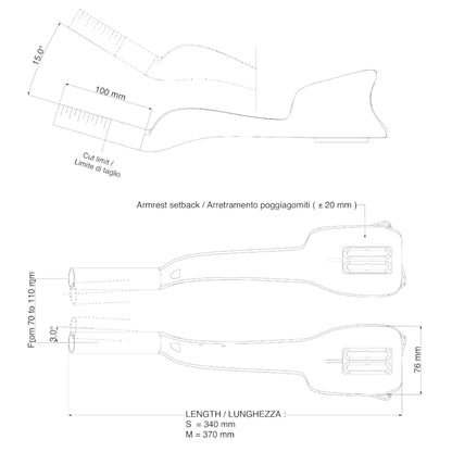 Lenkeraufsätze DEDA JET TWO CARBON Größe S