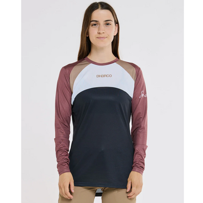 Maillot DHARCO RACE LOTUS Manches Longues Femme Noir/Bronze