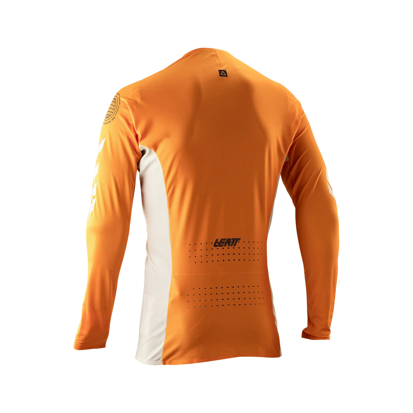 LEATT MTB GRAVITY 5.0 Langarm Trikot Weiß/Orange