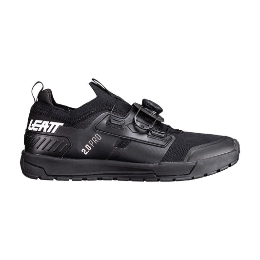 Chaussures VTT LEATT PROFLAT 2.0 Noir – fond blanc, cadrage harmonisé