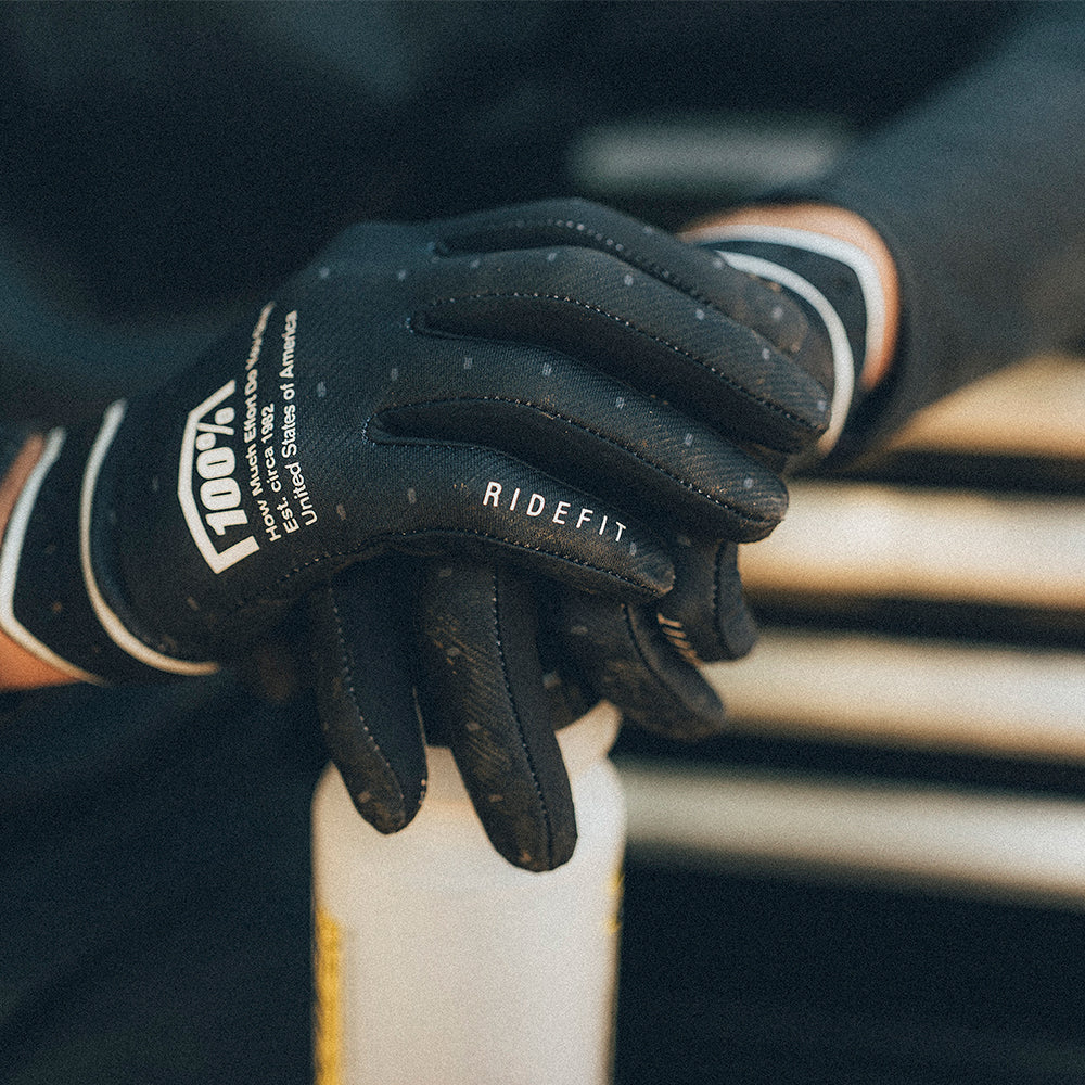 Handschuhe 100% RIDEFIT Schwarz