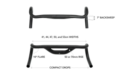 Cintre Gravel REDSHIFT Top Shelf 10° Flare Rise 70mm