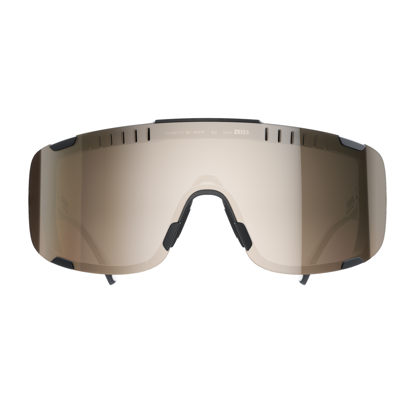 POC DEVOUR MID + Schwarz Clarity Trail/Partly Sunny Silver Brillengläser