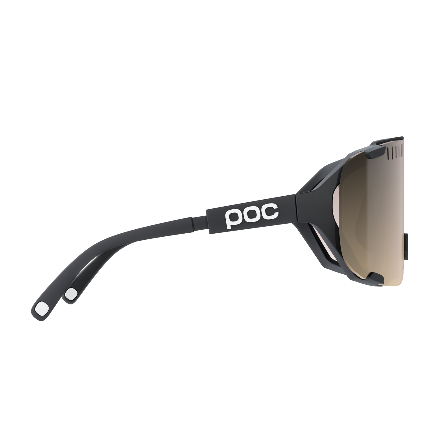 POC DEVOUR MID + Schwarz Clarity Trail/Partly Sunny Silver Brillengläser