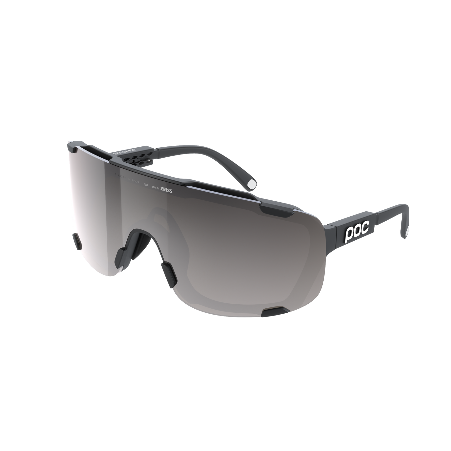 POC DEVOUR MID Brille Schwarz Clarity Road/Sunny Silver Glas
