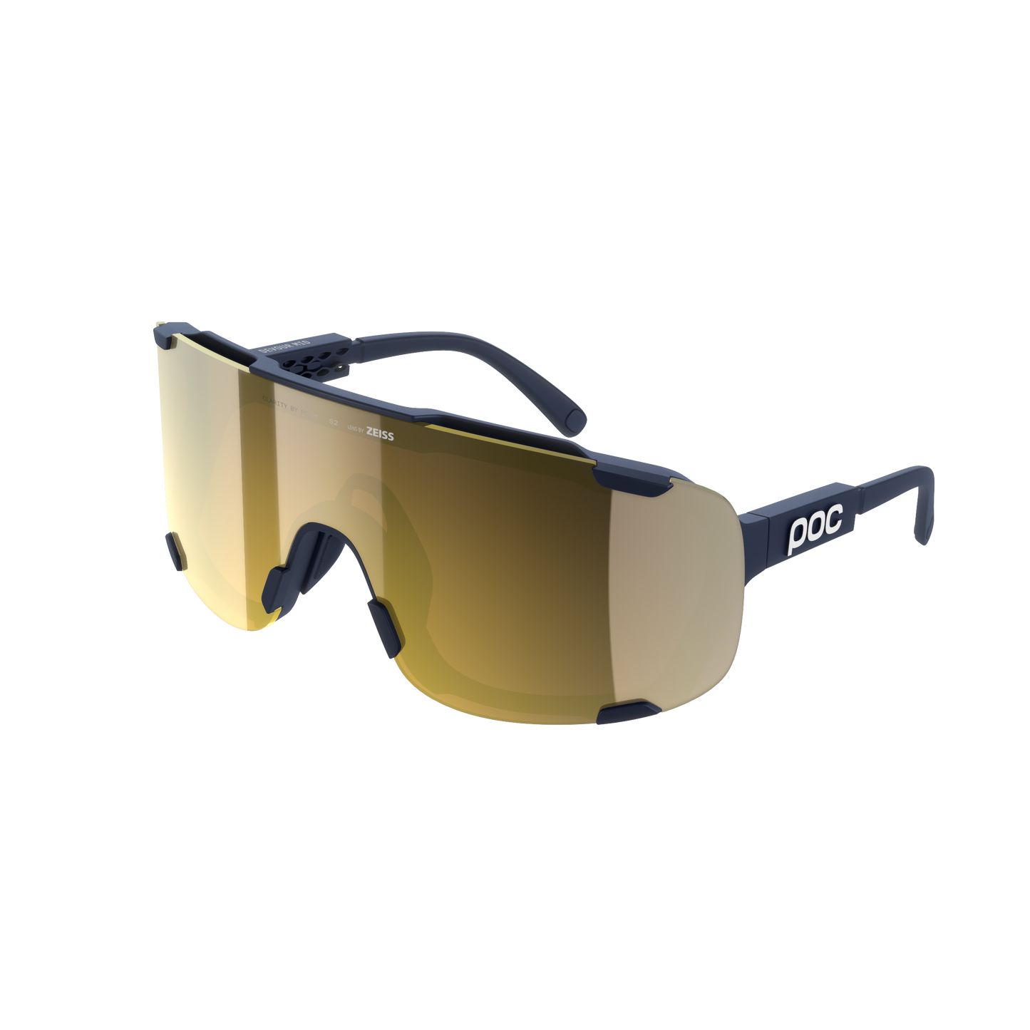 Sonnenbrille POC DEVOUR MID Marine Clarity Road Partly Sunny Gold Glas