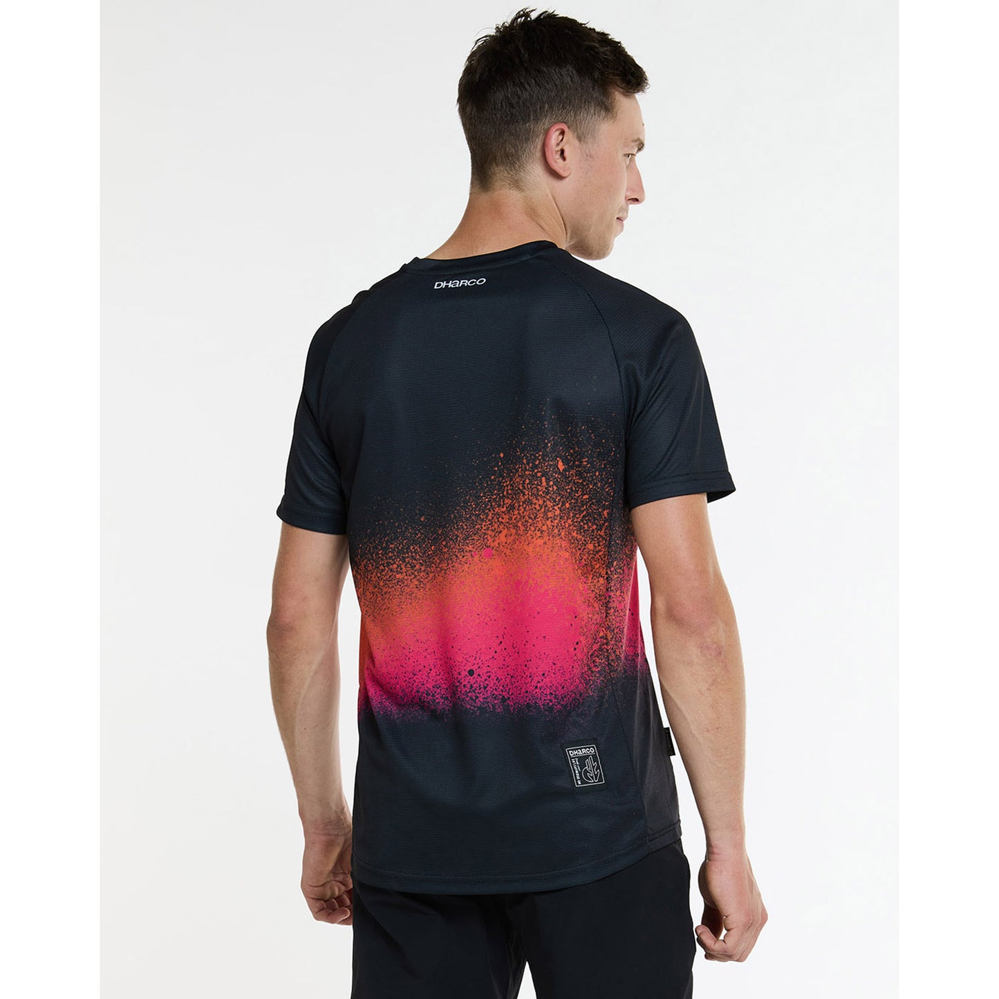 Maillot DHARCO BLACK SNAKE Manches Courtes Noir/Orange