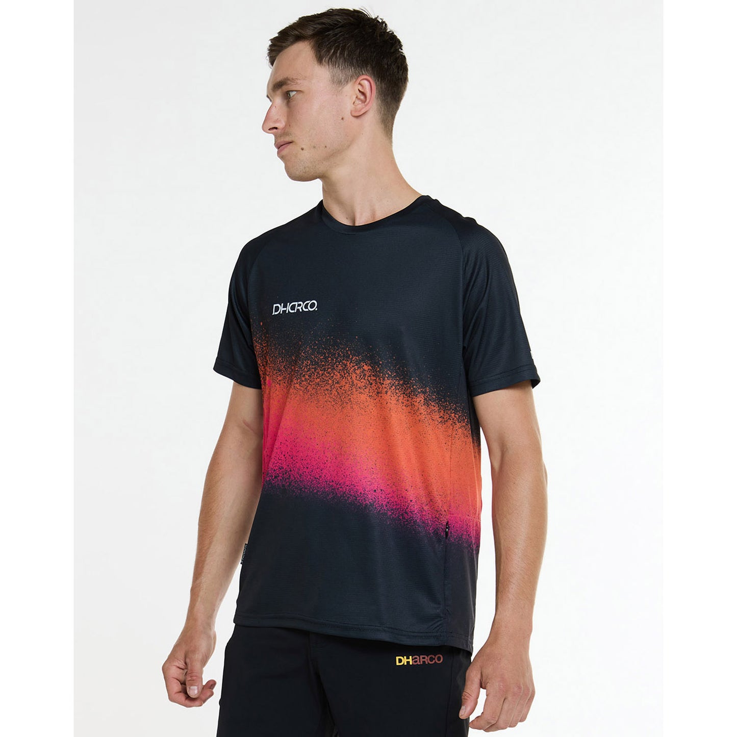 Maillot DHARCO BLACK SNAKE Manches Courtes Noir/Orange