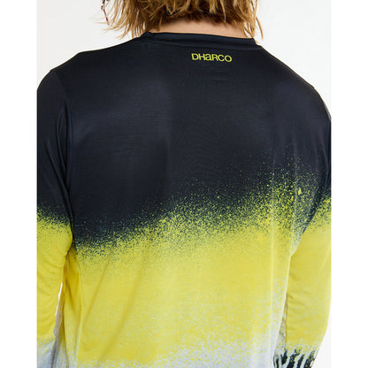 Maillot DHARCO RACE ACID RAIN Manches Longues Noir/Jaune