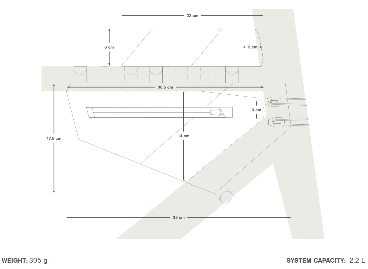 APIDURA AERO SYSTEM Rahmentaschen Pack Schwarz