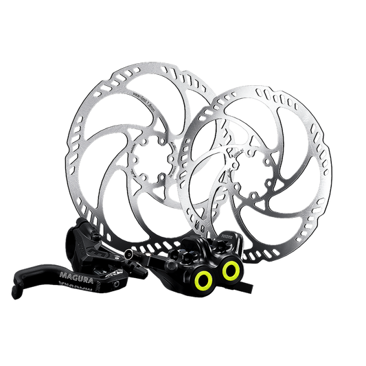 Paar MAGURA MT5 PRO Bremsen mit 203/180mm Storm HC Scheiben