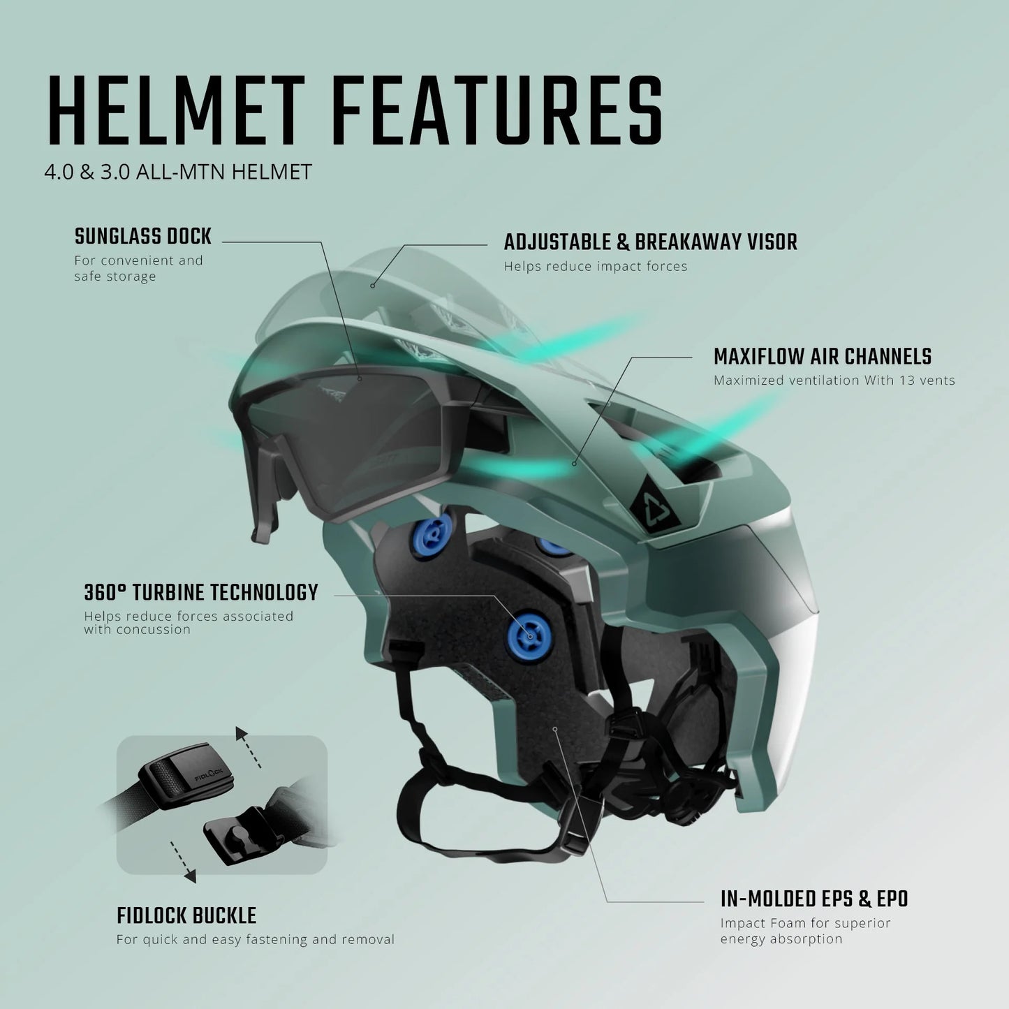 Casque VTT LEATT MTB ALL-MOUNTAIN 3.0 Noir/Orange