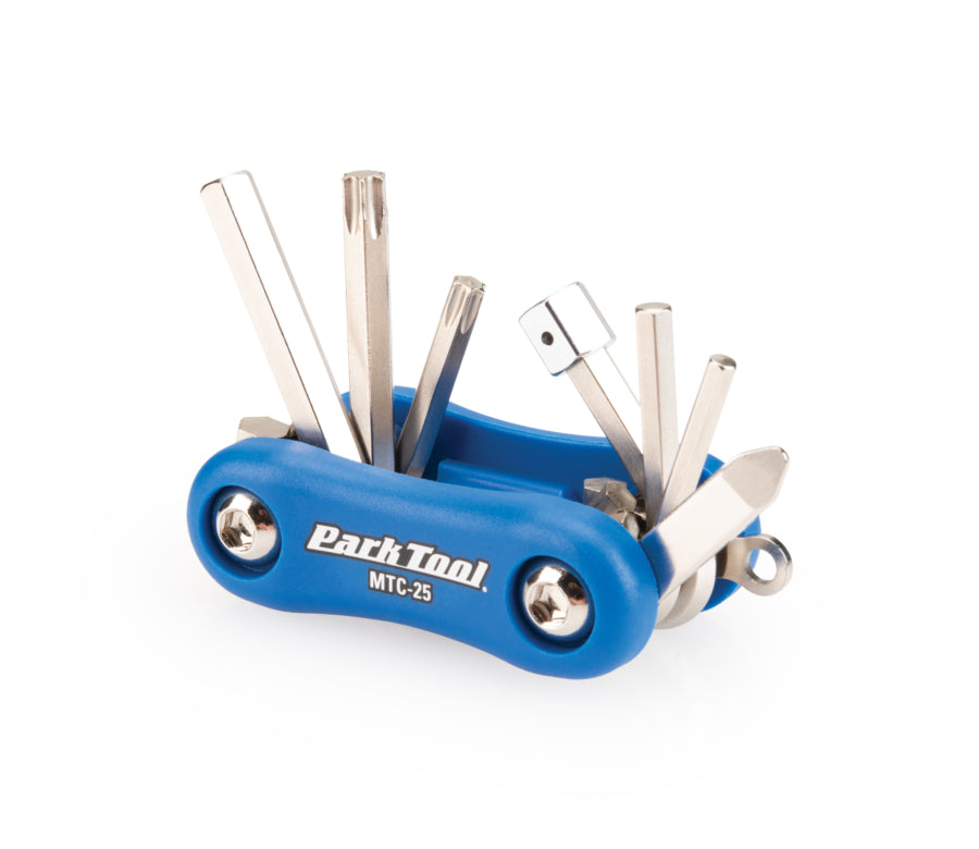 Park Tool MTC-25 aufgeklappt mit allen Werkzeugen