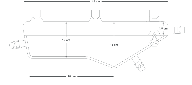 Rahmentasche APIDURA EXPEDITION COMPACT FRAME PACK DRY 4.5 L Schwarz