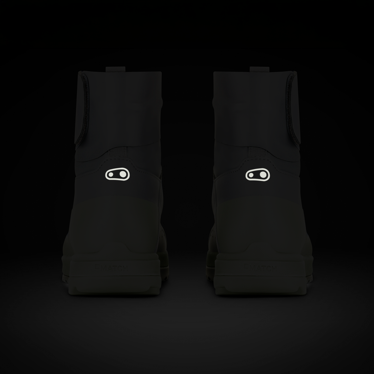 Chaussures VTT CRANKBROTHERS MALLET TRAIL SPEEDLACE SEAL Gris/Vert - détails réfléchissants arrière
