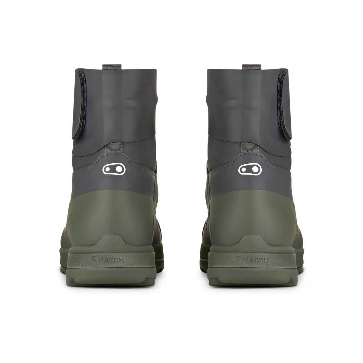Chaussures VTT CRANKBROTHERS MALLET TRAIL SPEEDLACE SEAL Gris/Vert - vue arrière
