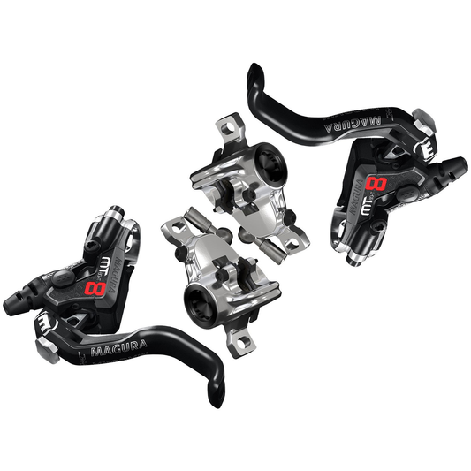 Paire de Freins MAGURA MT8 PRO Sans Disque Noir/Argent