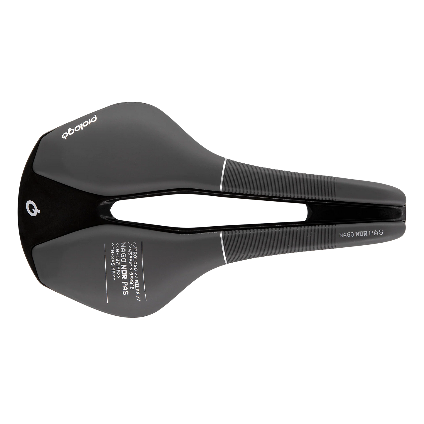 Selle PROLOGO NAGO NDR PAS 137mm Rails Tirox Noir