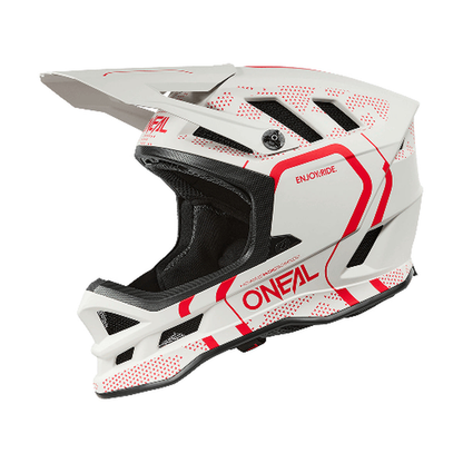 Casque VTT O'NEAL BLADE POLYACRYLITE STRIKE Blanc/Rouge