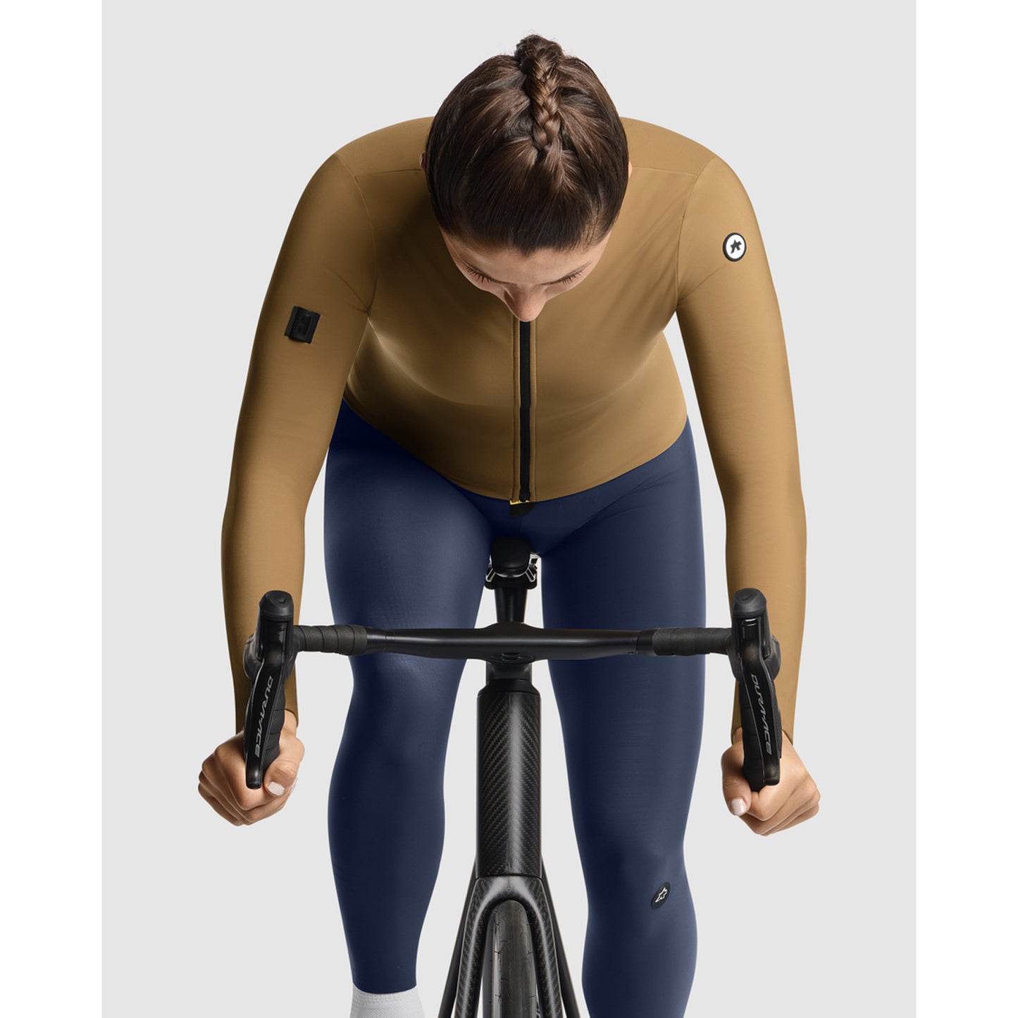 Maillot ASSOS UMA GT SPRING FALL C2 Manches Longues Femme Bronze Ash