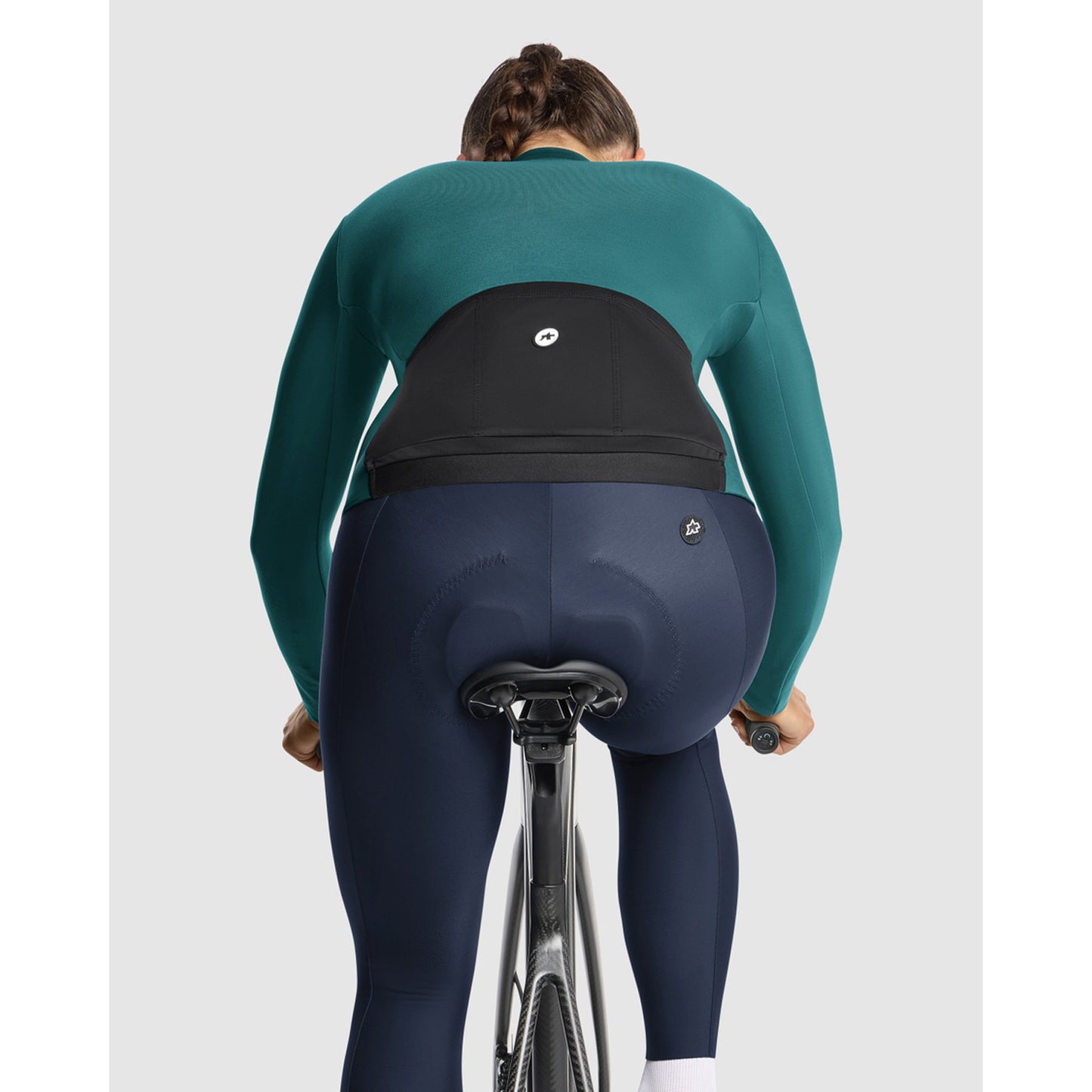 Maillot ASSOS UMA GT SPRING FALL C2 Manches Longues Femme Foundation Green