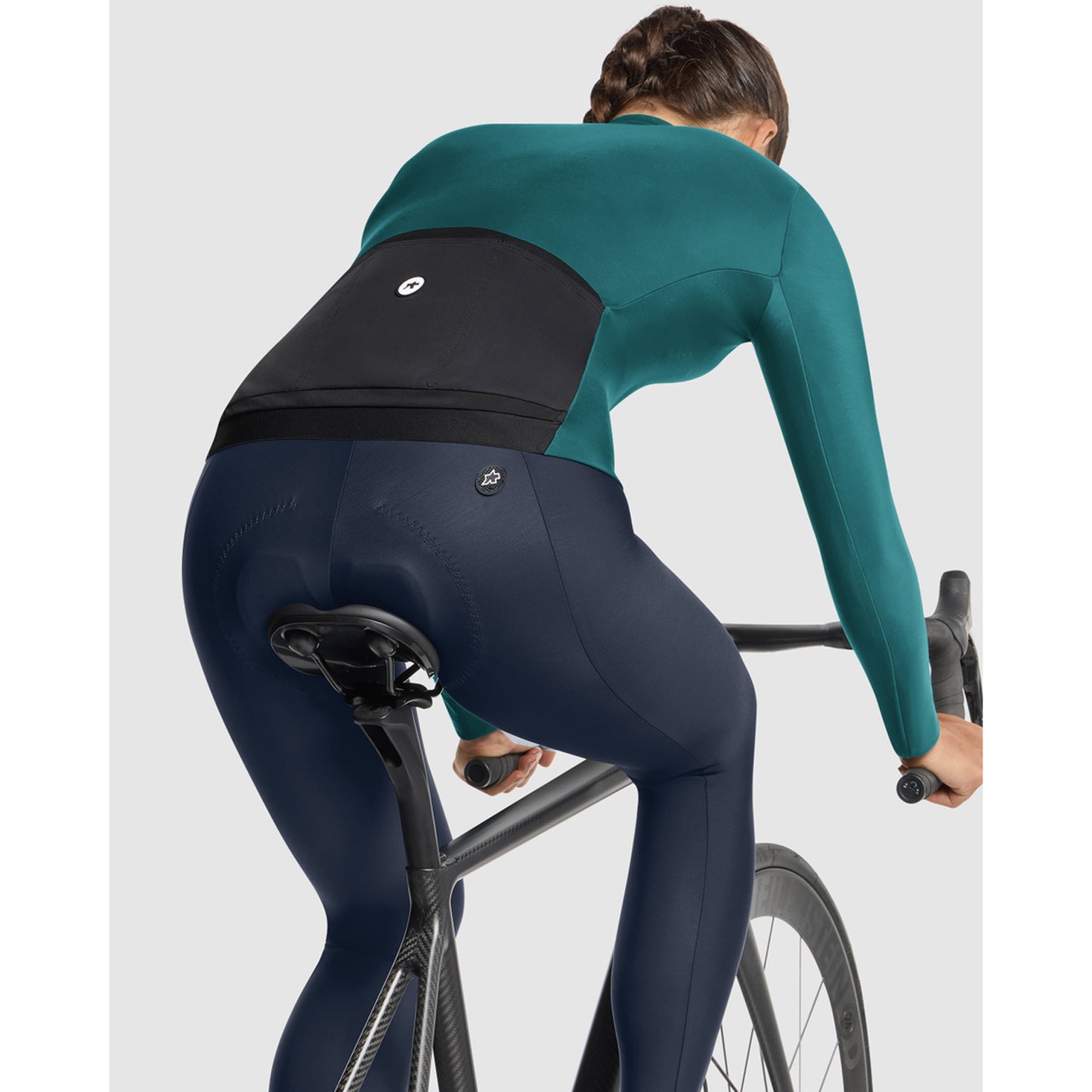 Maillot ASSOS UMA GT SPRING FALL C2 Manches Longues Femme Foundation Green