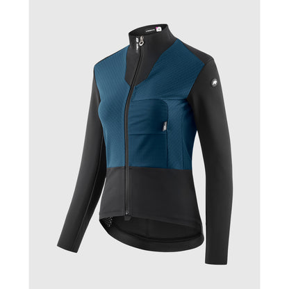 Jacke ASSOS DYORA R HABU WINTER S11 Damen Petrol Blue