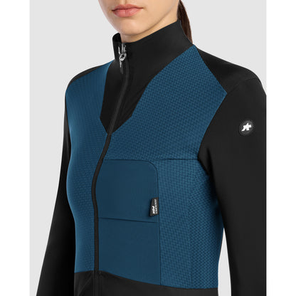 Jacke ASSOS DYORA R HABU WINTER S11 Damen Petrol Blue