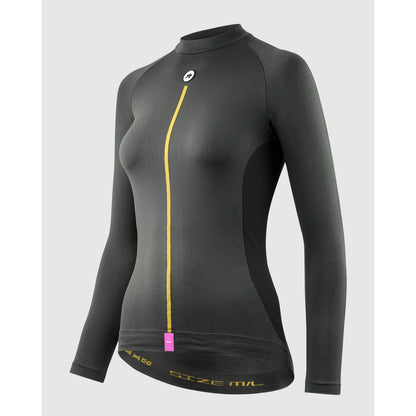 Unterhemd ASSOS SPRING FALL P1 Langarm Damen Grau