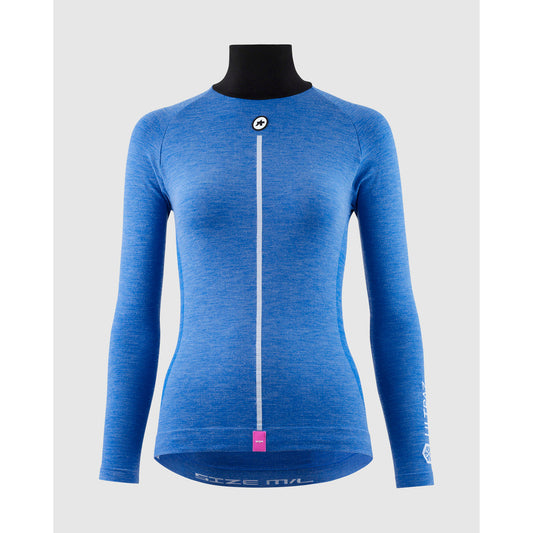 Unterwäsche ASSOS WOM UZ P1 Longsleeve Frau Calypso Blu