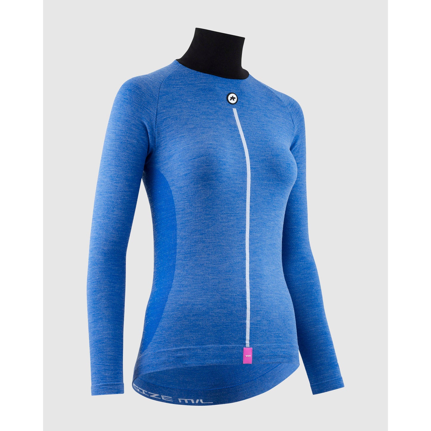 Unterwäsche ASSOS WOM UZ P1 Longsleeve Frau Calypso Blu