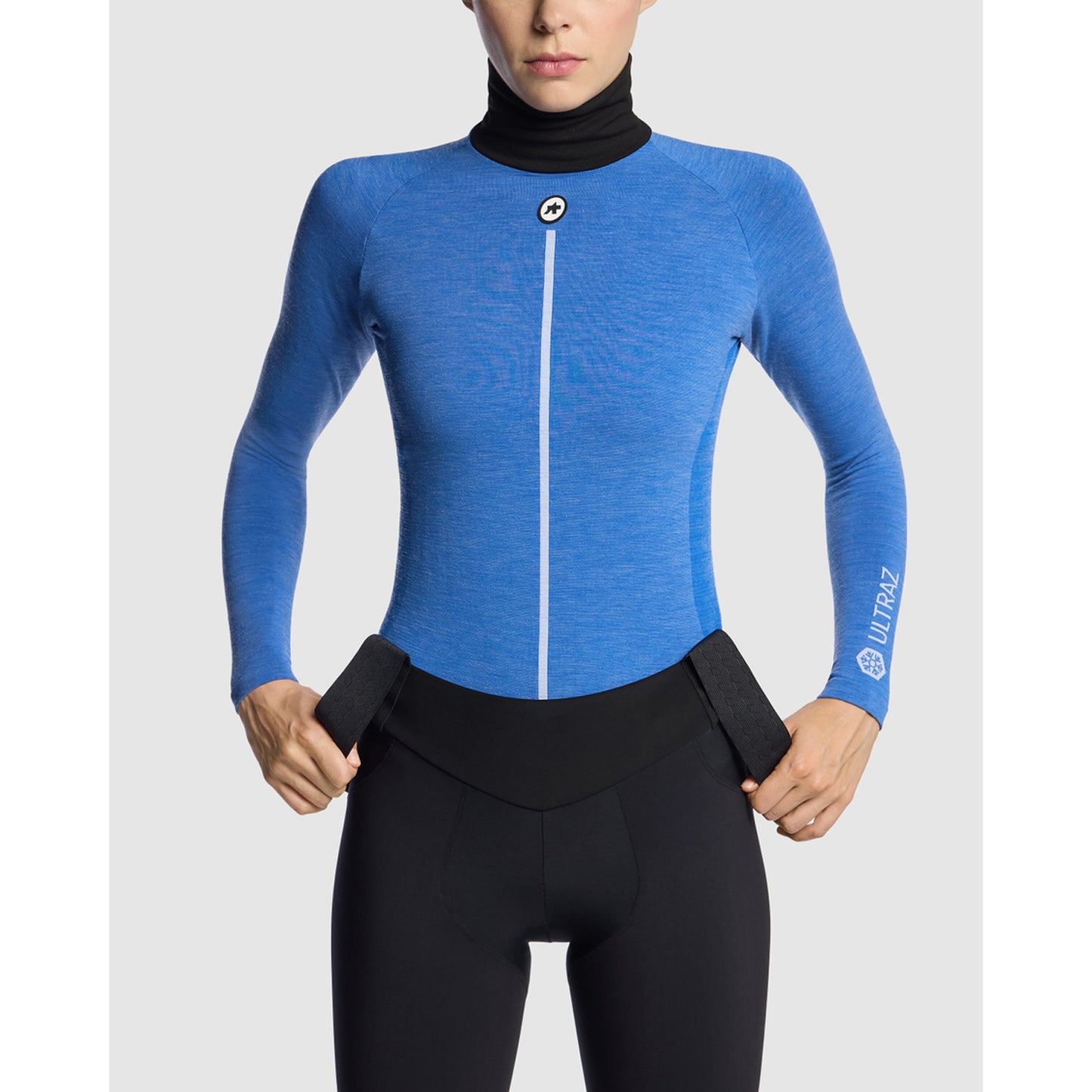Unterwäsche ASSOS WOM UZ P1 Longsleeve Frau Calypso Blu