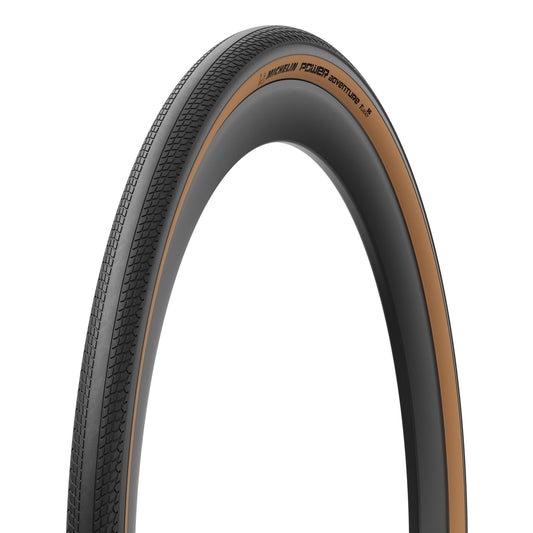 Pneu MICHELIN POWER ADVENTURE Competition Line 700x48c Tubeless Ready Marron