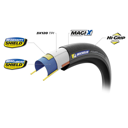 Pneu MICHELIN POWER PROTECTION Compétition Line Tubeless Ready Noir