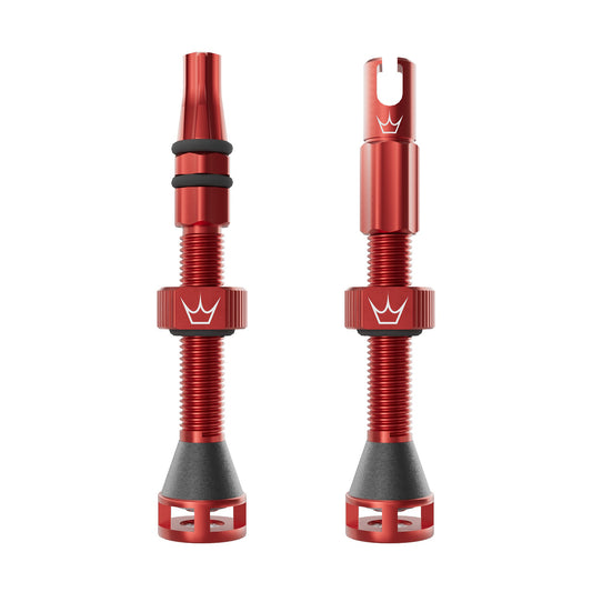 Tubeless-Ventile PEATY'S HOLESHOT FAST FLOW 60mm (x2) Rot