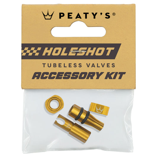 Kit Bouchons et Ecrous de Valves PEATY'S HOLESHOT FAST FLOW Or