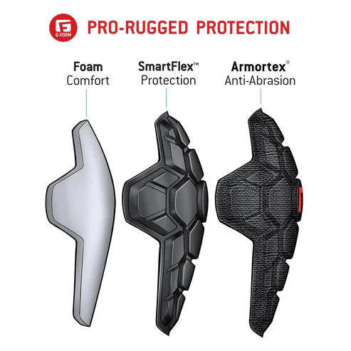 G-FORM PRO RUGGED 2 Schienbein-Knieschützer Schwarz