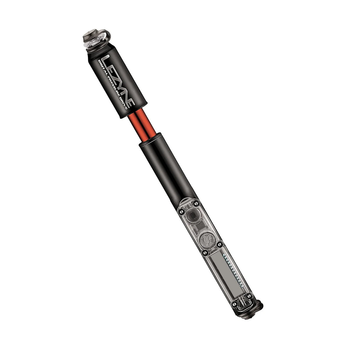 LEZYNE CNC DIGITAL PRESSURE DRIVE Handpumpe Schwarz