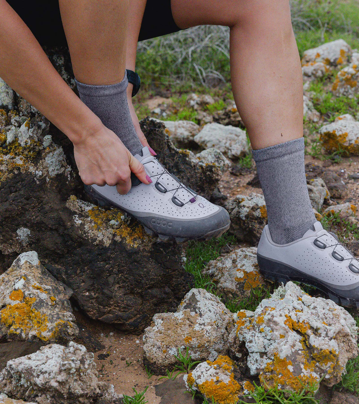 Gravel-Schuhe QUOC GRAN TOURER III Flieder