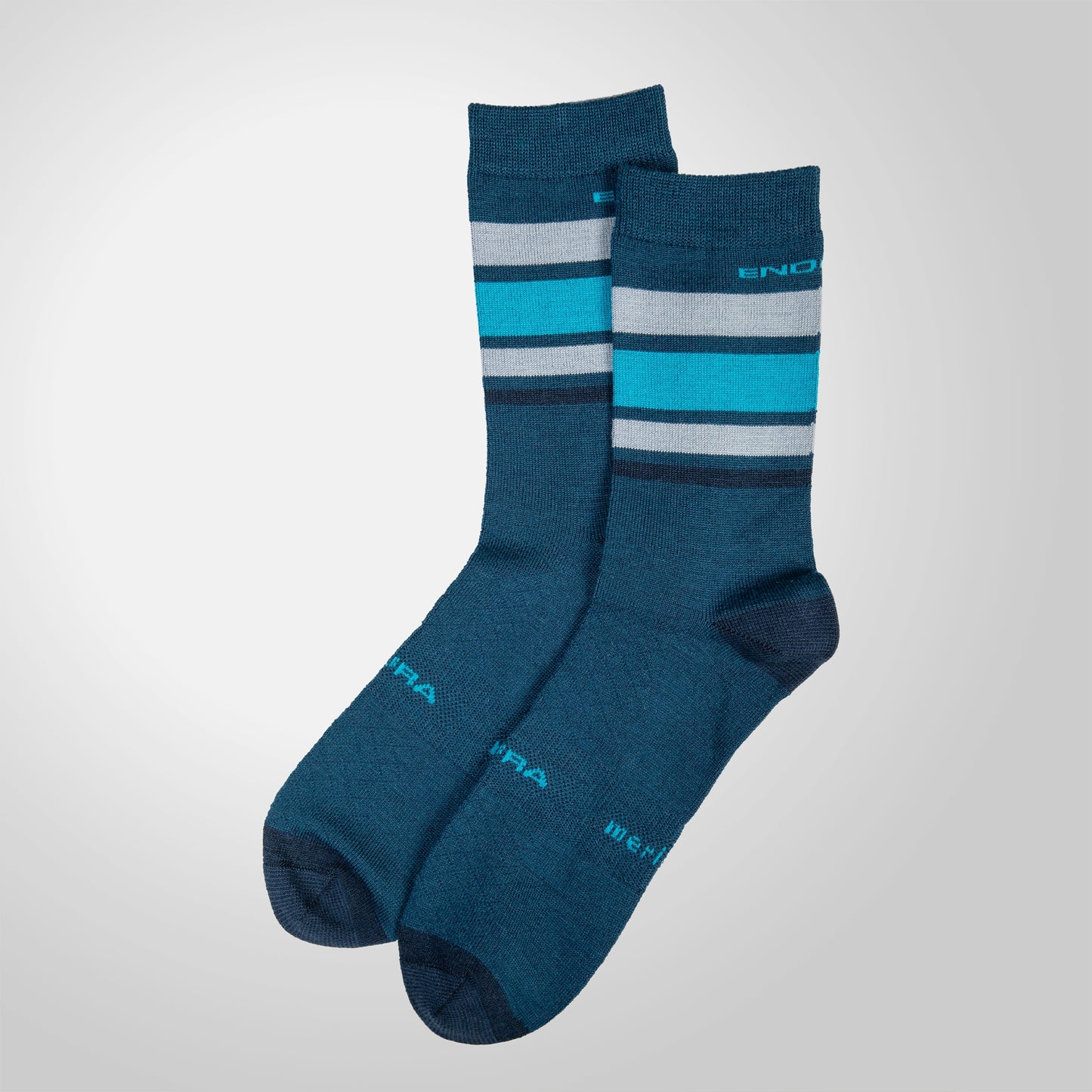 ENDURA BAABAA MERINO STRIPE Socken Blau