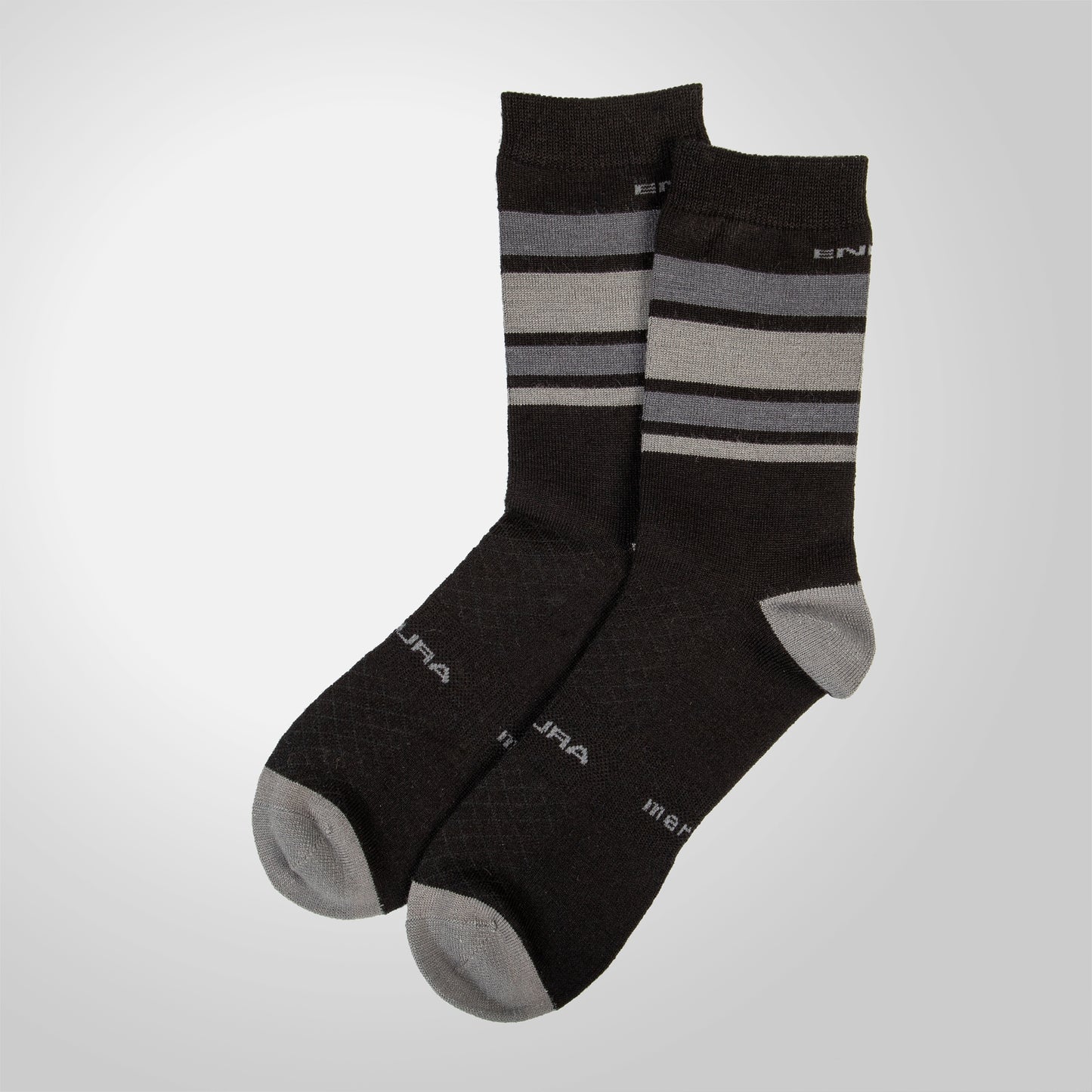 Chaussettes ENDURA BAABAA MERINO STRIPE Noir